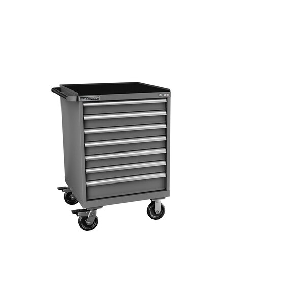 Champion Tool Storage Tool Cabinet, 7 Drawer, Dark Gray, 28-1/4 in W x 28-1/2 in D x 43-1/4 in H, S15000702ILMB8S1RT-DG S15000702ILMB8S1RT-DG - main
